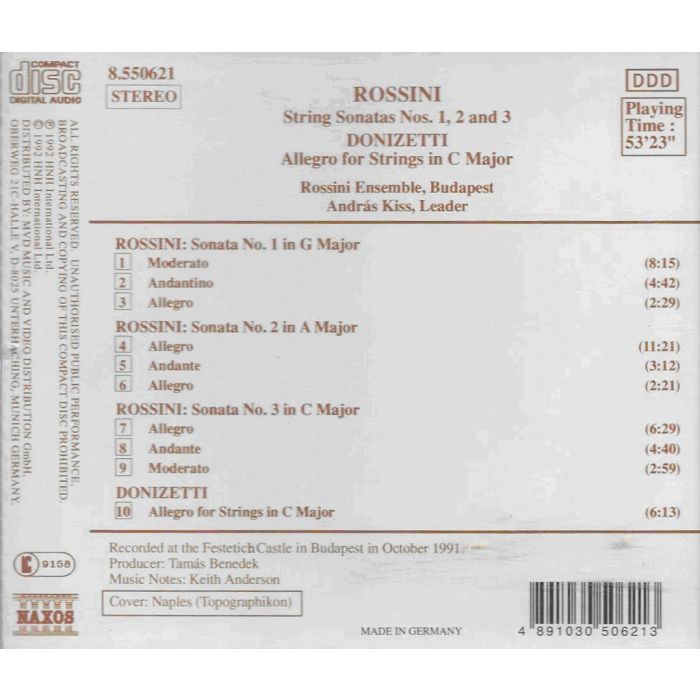 ROSSINI: String Sonatas 1 & 2 & 3 - slide-1