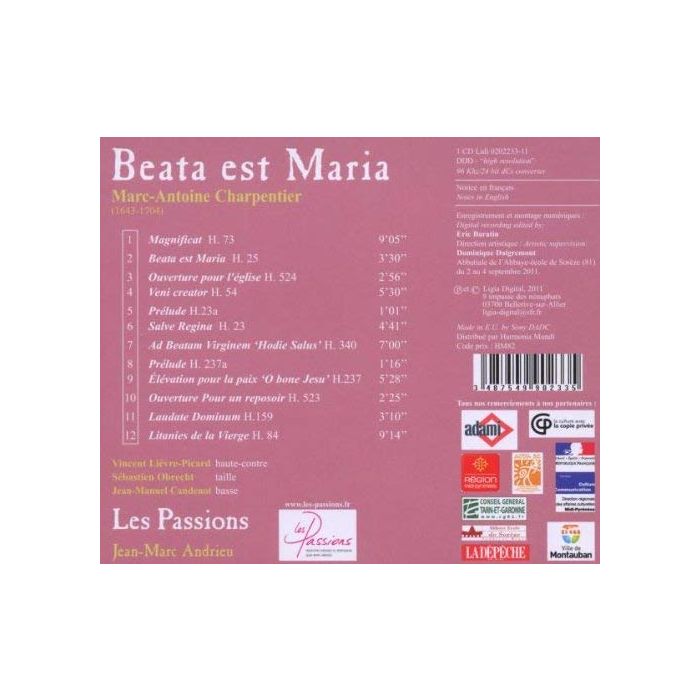 Charpentier: Beata est Maria - motets - slide-1