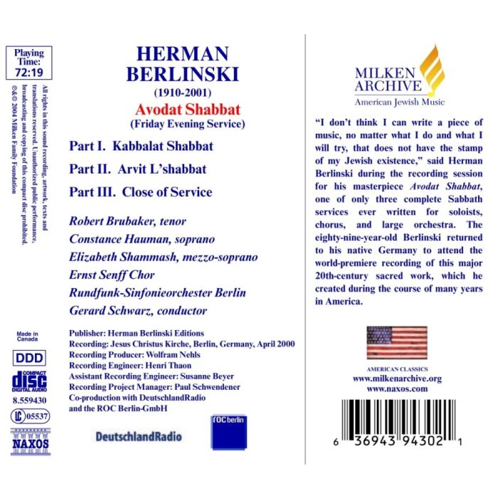 Berlinski:  Avodat Shabbat - slide-1