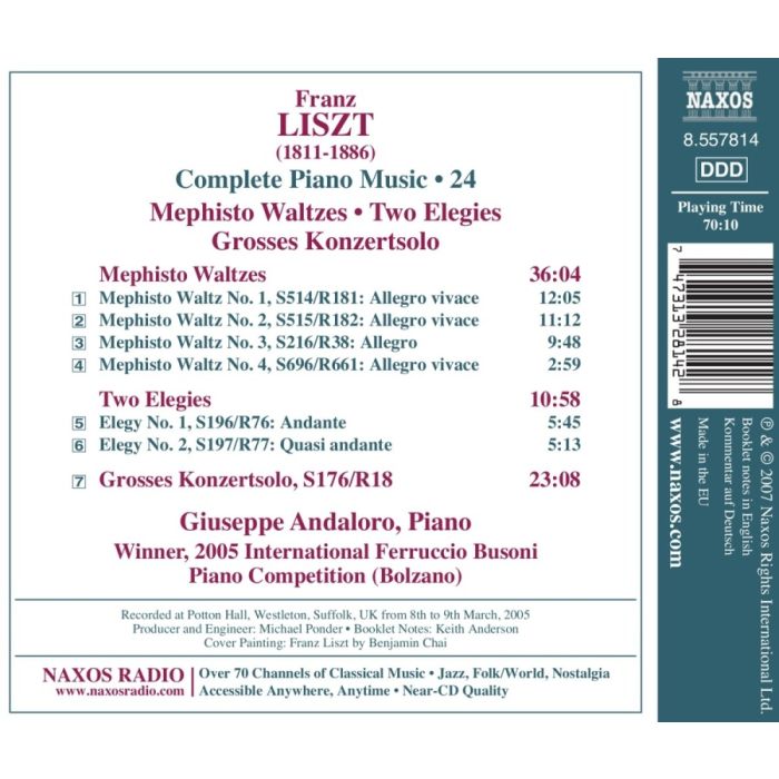 LISZT Franz - Mephisto Waltzes, 2 Elegies - slide-1