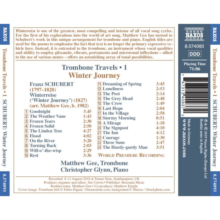 Schubert: Winter Journey - Trombone Travels Vol. 1 - slide-1