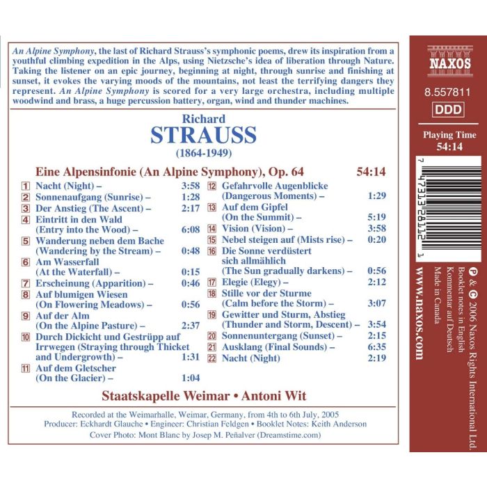 STRAUSS R.: An Alpine symphony - slide-1