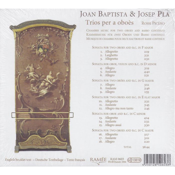 Joan Baptista/Josep Pla: Trios per a oboès - slide-1
