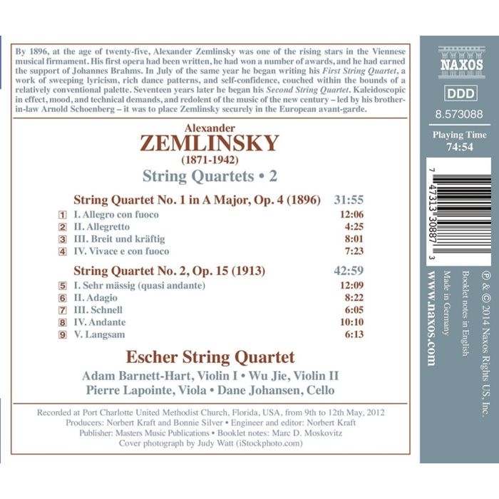 Zemlinsky: Strings Quartets Vol. 2 - Nos. 1 and 2 - slide-1