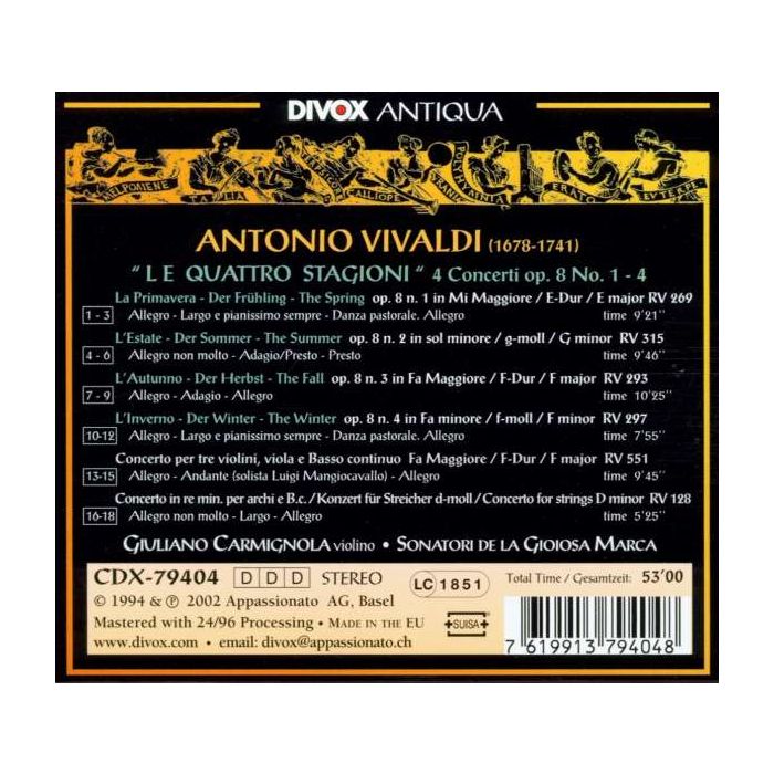 Vivaldi: Le Quattro Stagioni - slide-1