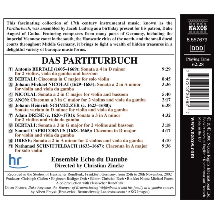 DAS PARTITURBUCH - Instrumental Music at the Courts of 17th Century Germany - slide-1