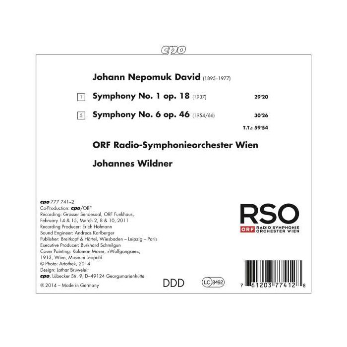 David: Symphonies Nos. 1 & 6 - slide-1