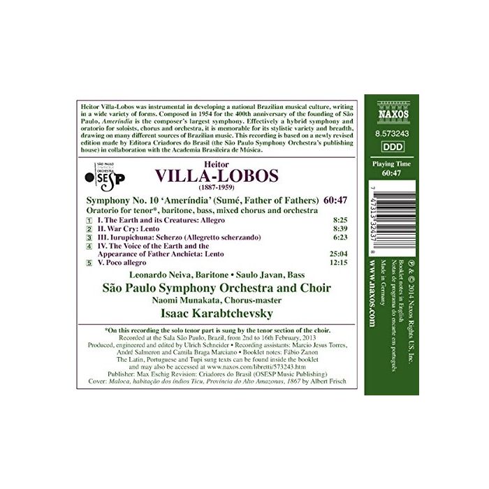 Villa-Lobos: Symphony No. 10 