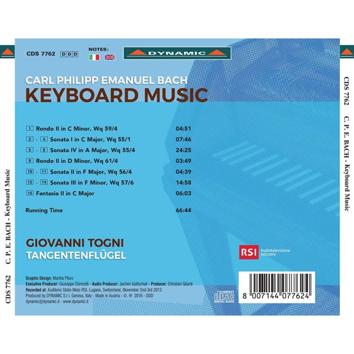 Bach, C.P.E.: Keyboard Music - Rondos; Sonatas; Fantasia - slide-1
