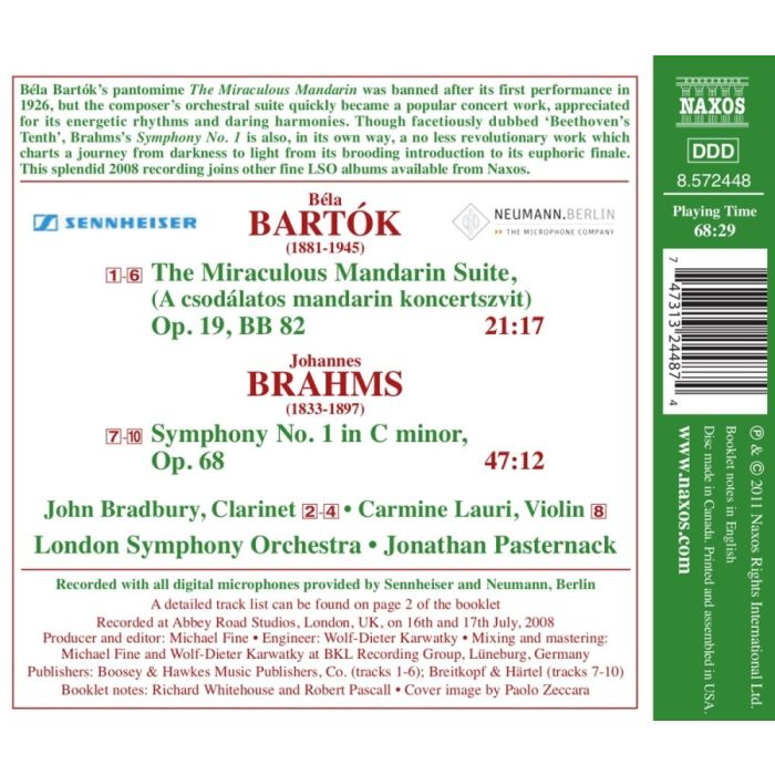 Bartok: The Miraculous Mandarin Suite, Brahms: Symphony No. 1 - slide-1
