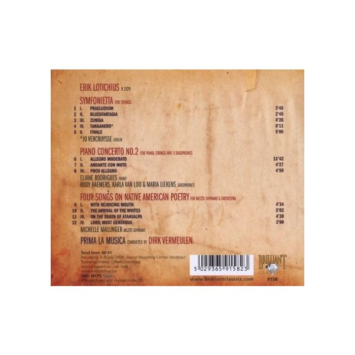 Lotichius: Symfonietta for Strings; Piano Concerto No. 2; Four Songs - slide-1