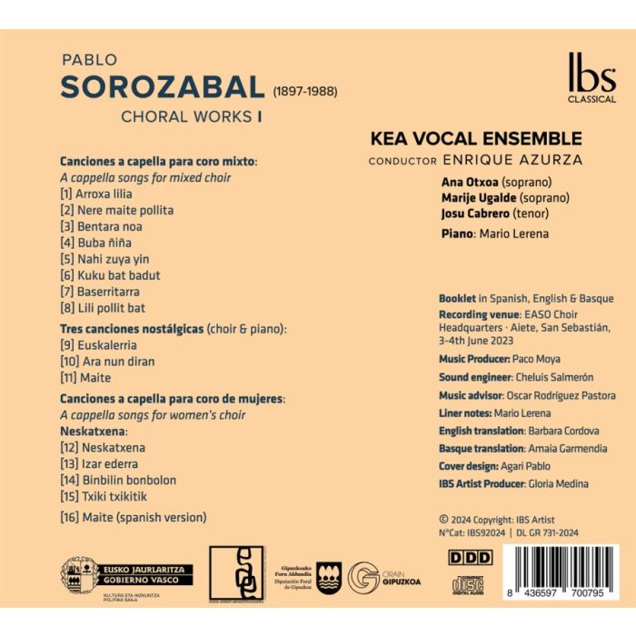 Sorozábal: Choral Works I - slide-1