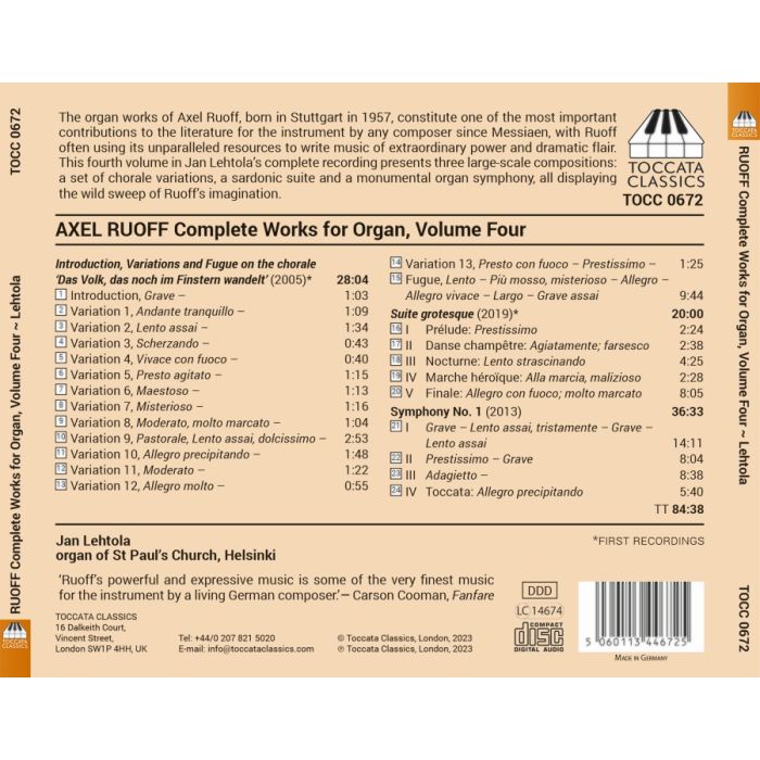 Ruoff: Complete Works for Organ Vol. 4 - slide-1