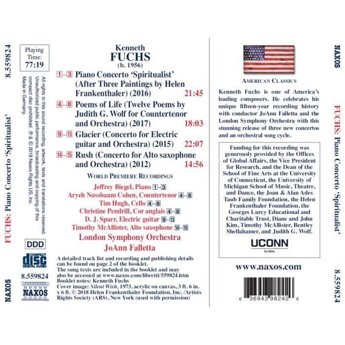 Fuchs: Piano Concerto; Poems of Life; Glacier; Rush - slide-1