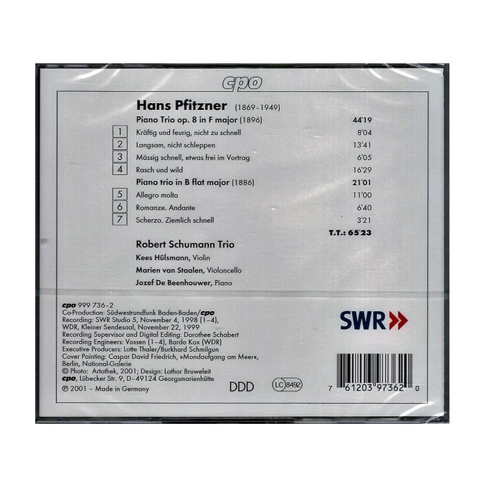 PFITZNER: Piano trios - slide-1
