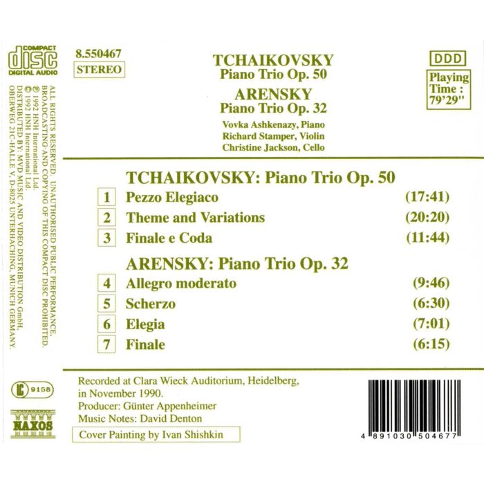 TCHAIKOVSKY/ARENSKY: Piano Trios - slide-1