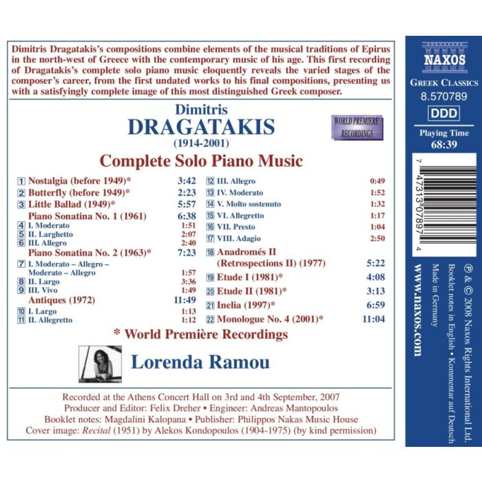 DRAGATAKIS: Piano Works (Complete) - slide-1