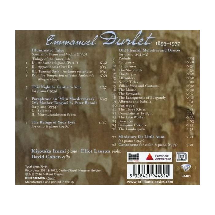Durlet: Violin Sonata Illuminated Tales & Other Music - slide-1