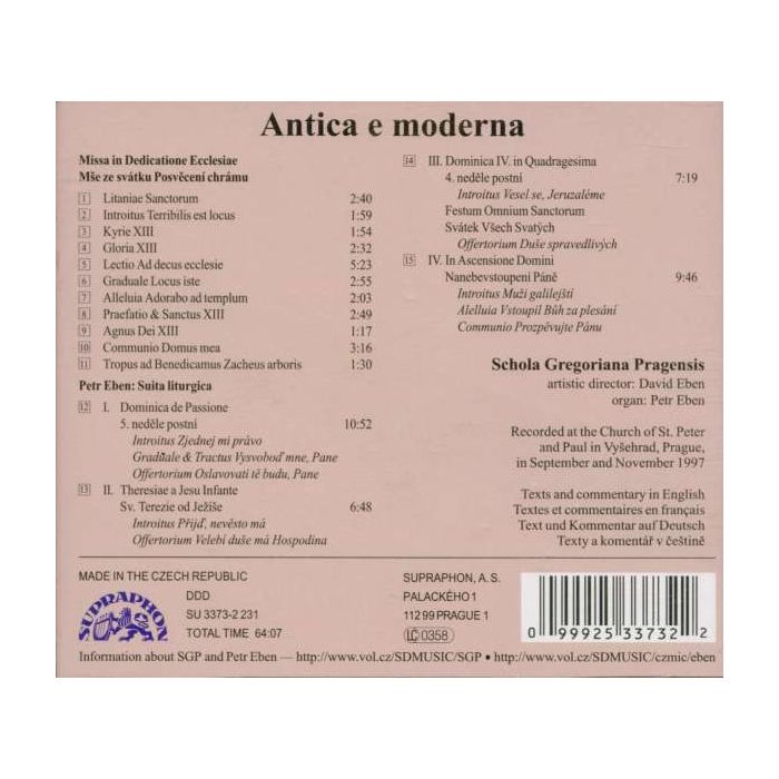 Eben: Antica e moderna, Missa in Dedicatione Ecclesiae - slide-1