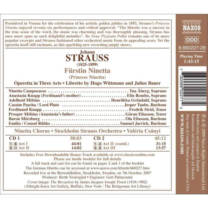 Strauss Johann: Fürstin Ninetta - slide-1