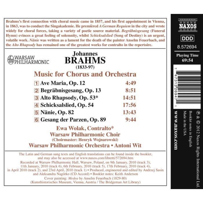Brahms: Music for Chorus and Orchestra - slide-1