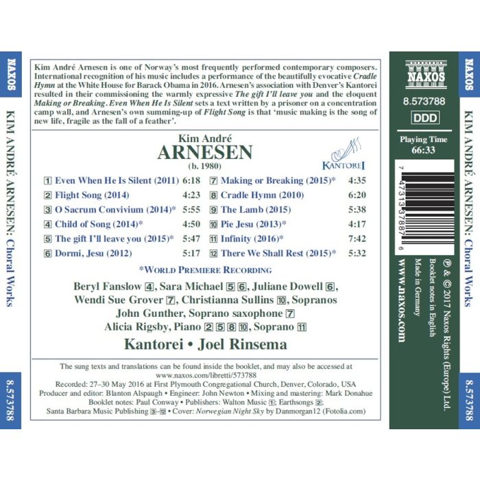 Arnesen: Infinity: Choral Works - slide-1