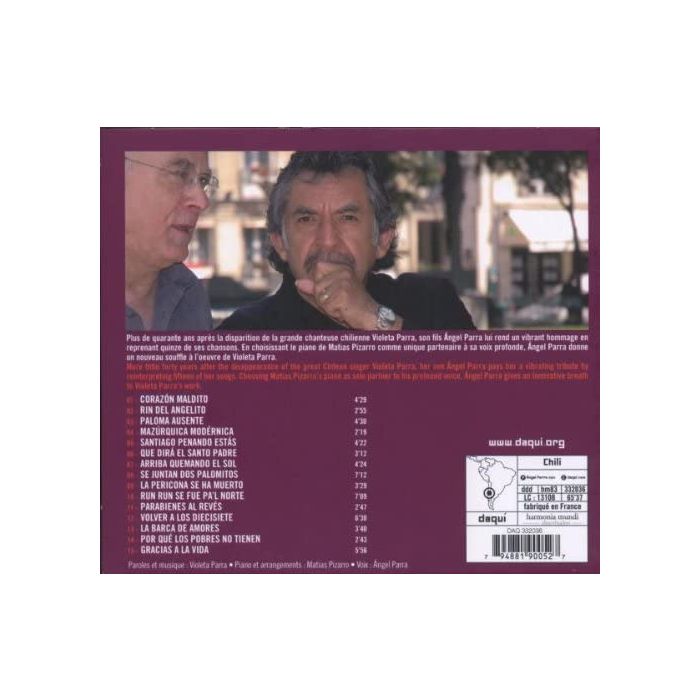 Ángel Parra chante Violeta Parra – Violeta se fue a los cielos - slide-1