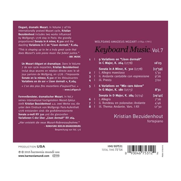 Mozart: Keyboard Music Vol. 7 - slide-1