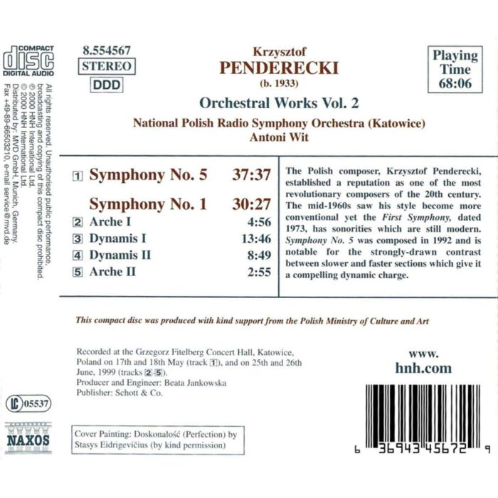 Penderecki: Orchestral Works Vol. 2 - slide-1