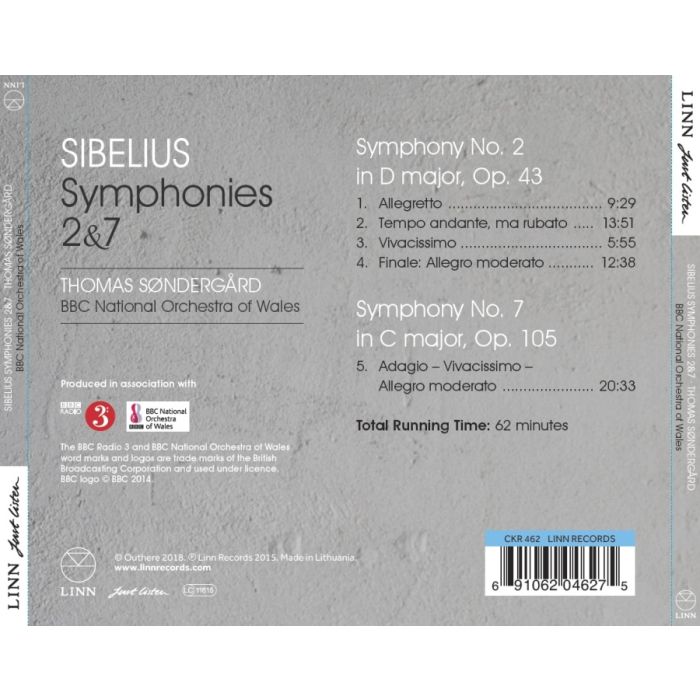 Sibelius: Symphonies Nos. 2 & 7 - slide-1