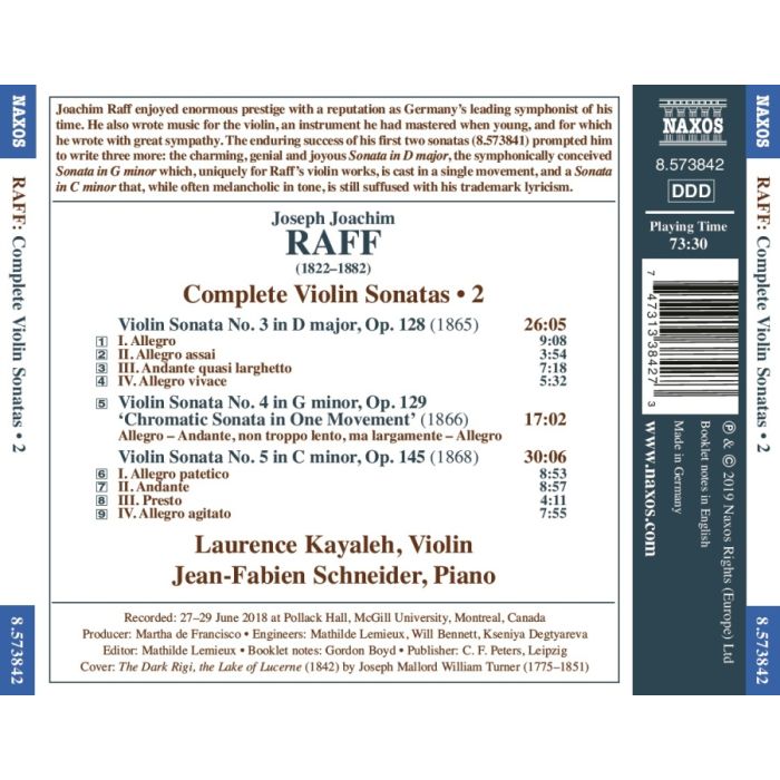 Raff: Complete Violin Sonatas Vol. 2 - slide-1