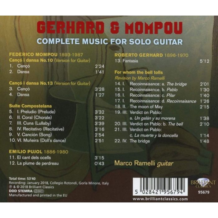 Gerhard & Mompou: Complete Music for Solo Guitar - slide-1