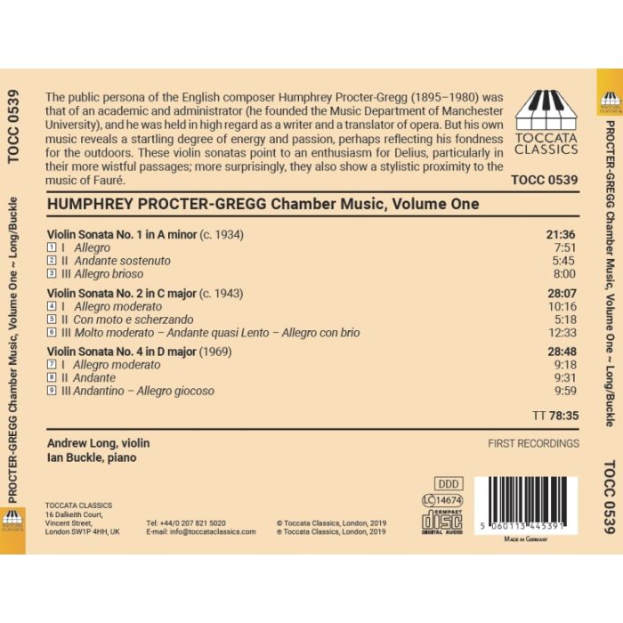 Procter-Gregg: Chamber Music Vol. 1 - slide-1