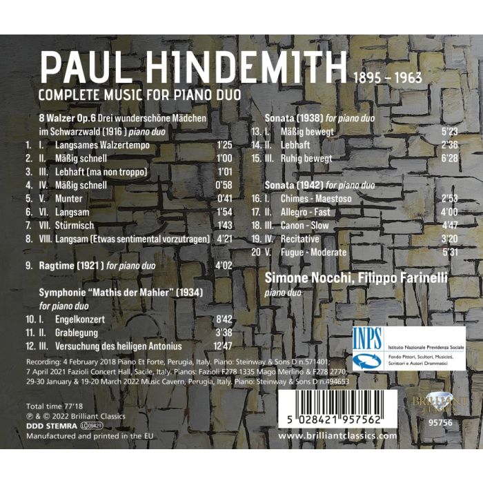 Hindemith: Complete Music for Piano Duo - slide-1