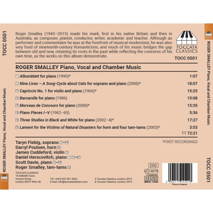 Smalley: Piano, Vocal and Chamber Music - slide-1