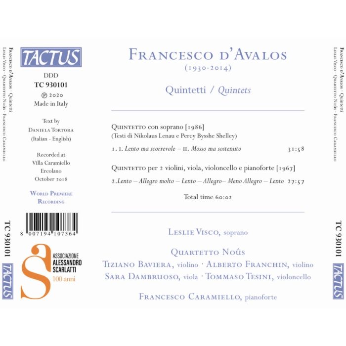 D'Avalos: Quintetti - slide-1