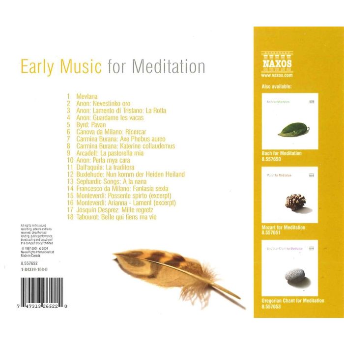 EARLY MUSIC FOR MEDITATION - slide-1