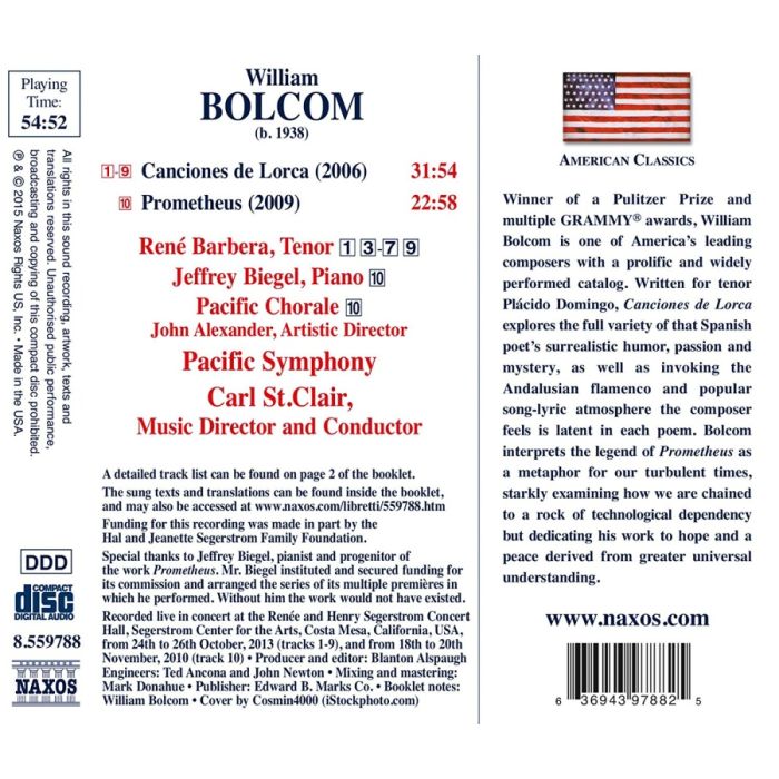 Bolcom: Canciones de Lorca; Prometheus - slide-1