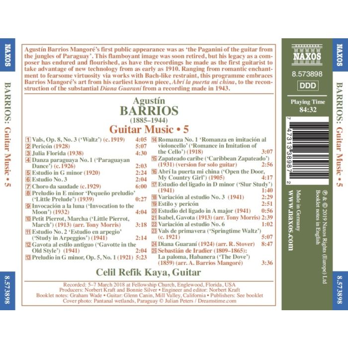 Barrios: Guitar Music Vol. 5 - slide-1