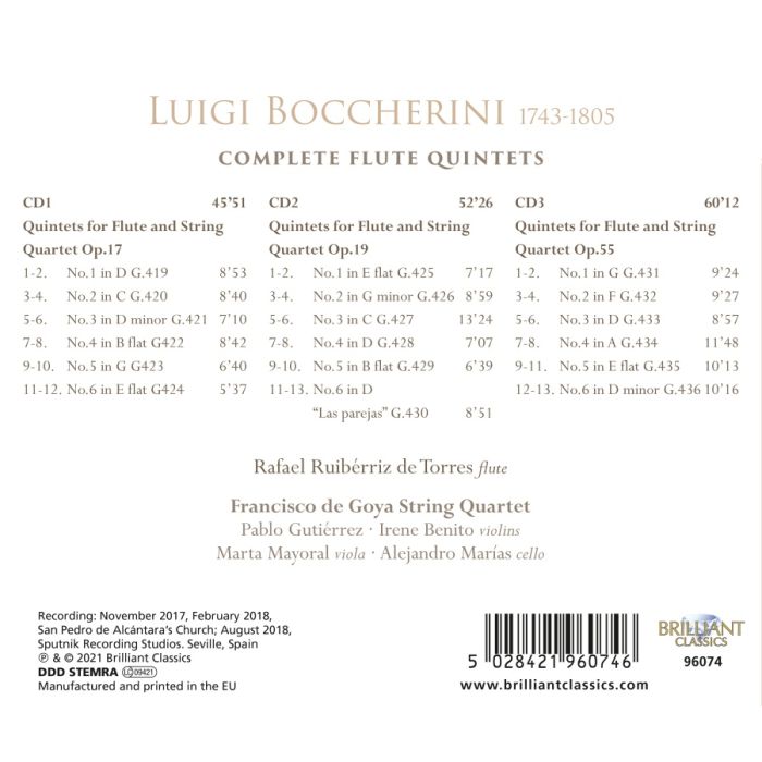 Boccherini: Complete Flute Quintets - slide-1