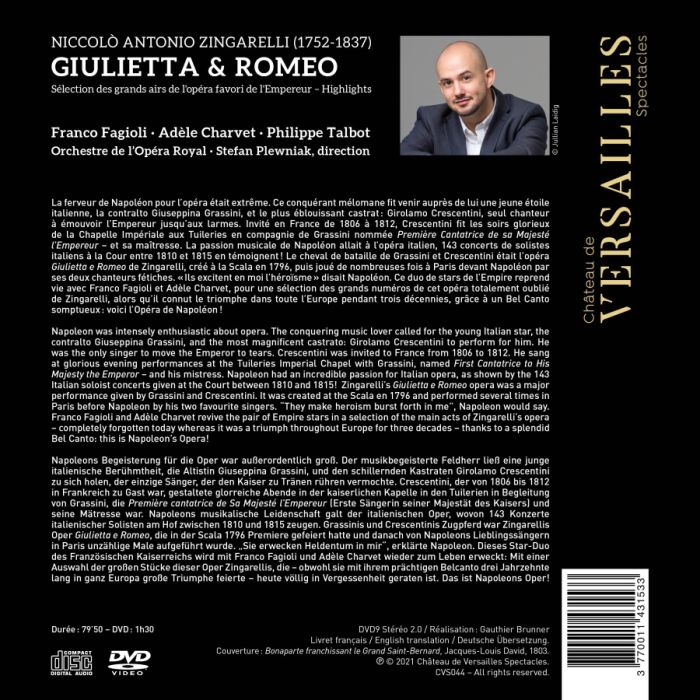 L'opéra de Napoléon - Zingarelli: Giulietta & Romeo - slide-1
