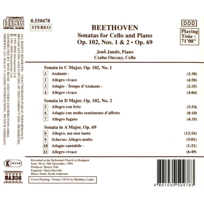 Beethoven: Cello Sonatas Nos. 3-5 - slide-1