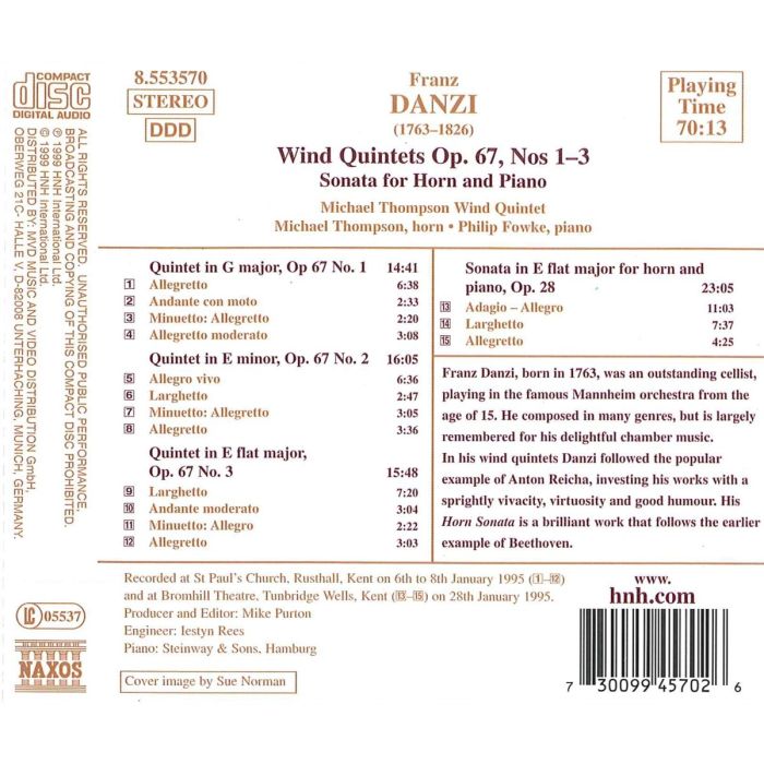 DANZI: Wind Quintets - slide-1