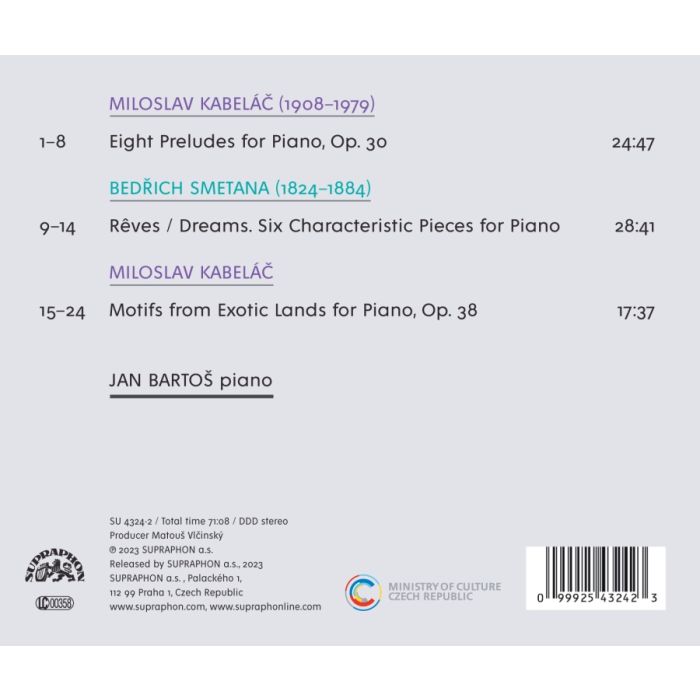 Kabeláč: Eight Preludes; Smetana: Dreams - slide-1