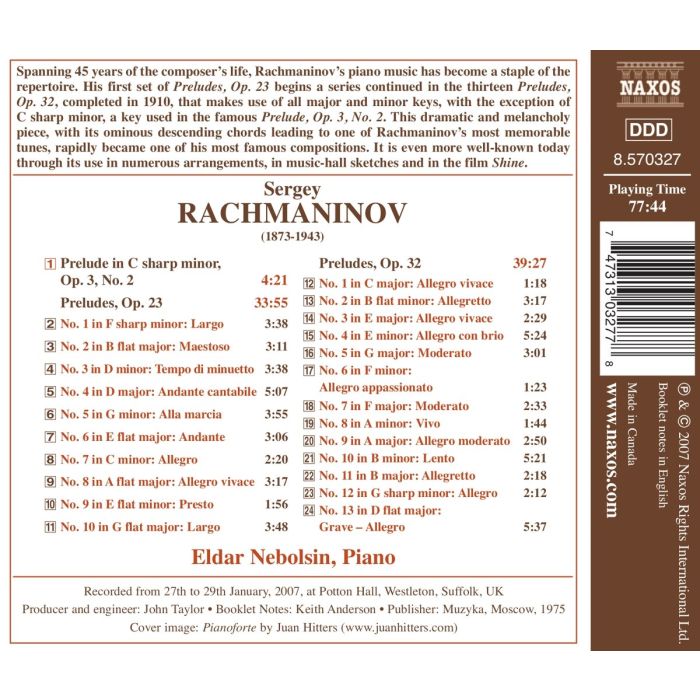 RACHMANINOV: Preludes for Piano - slide-1