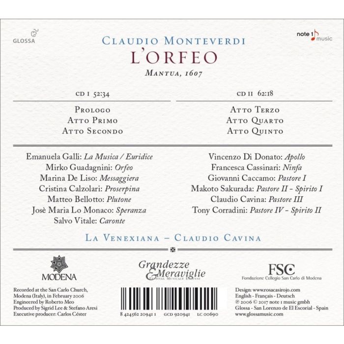 Monteverdi: L’Orfeo - slide-1