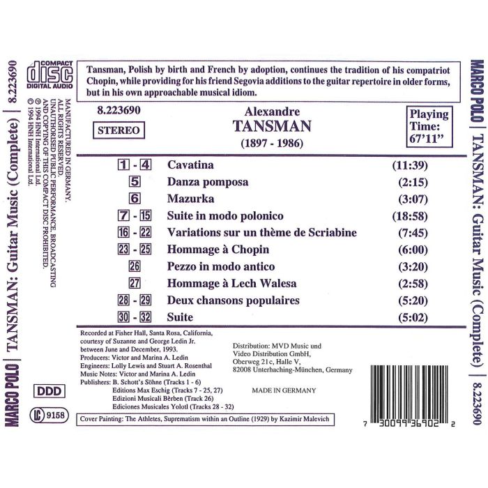 TANSMAN: Guitar Music - slide-1