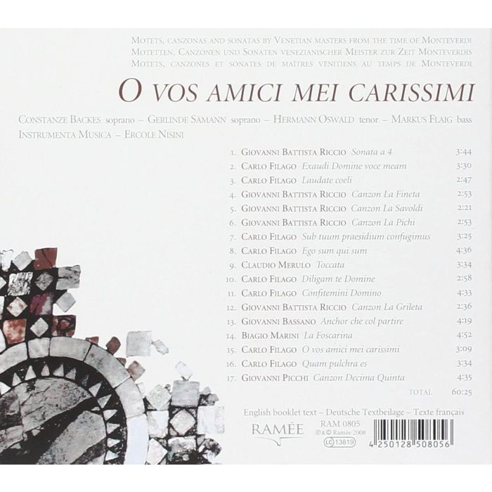 O Vos Amici Mei Carissimi - Motets Canzonas and Sonatas by Venetian Masters - slide-1