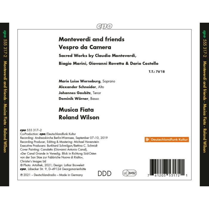 Monteverdi and Friends: Vespro da Camera - slide-1