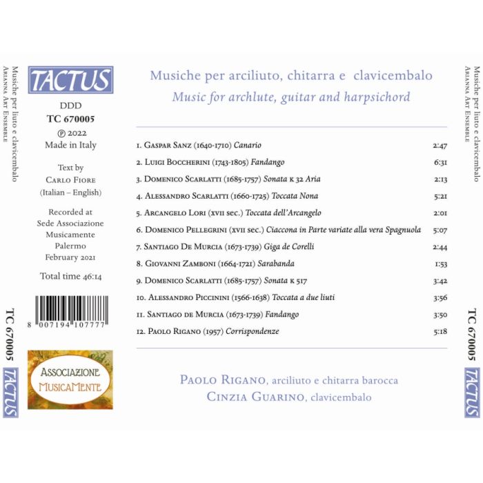 Music for archlute, guitar and harpsichord - slide-1
